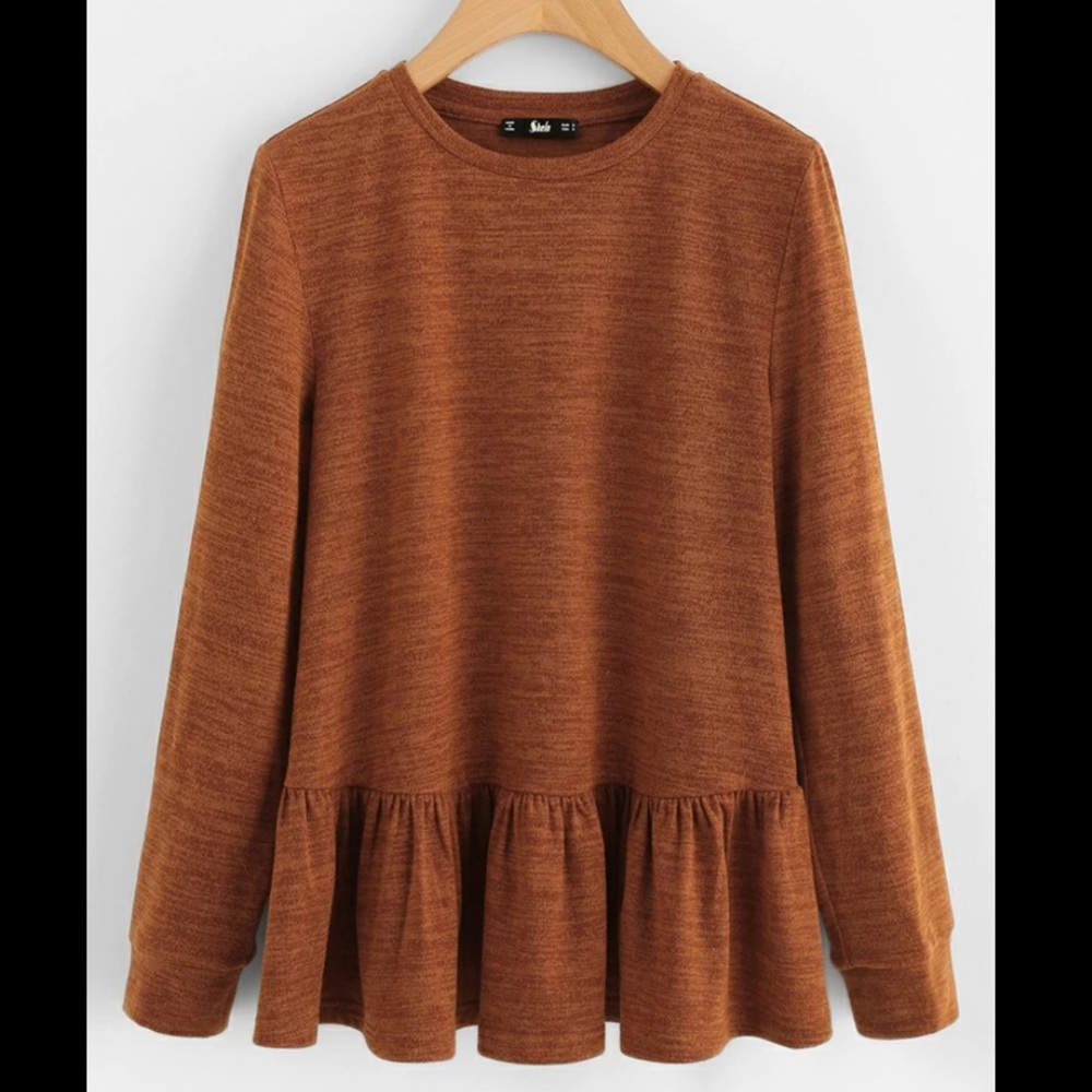 Orange tunic top